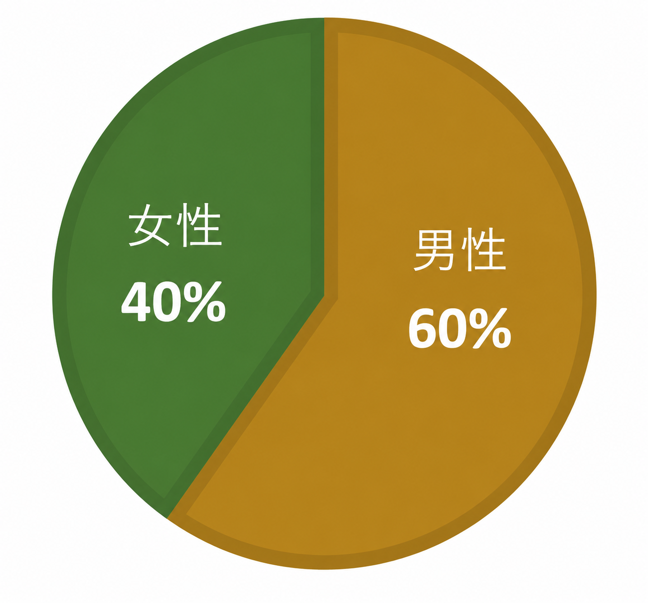 社員の男女比